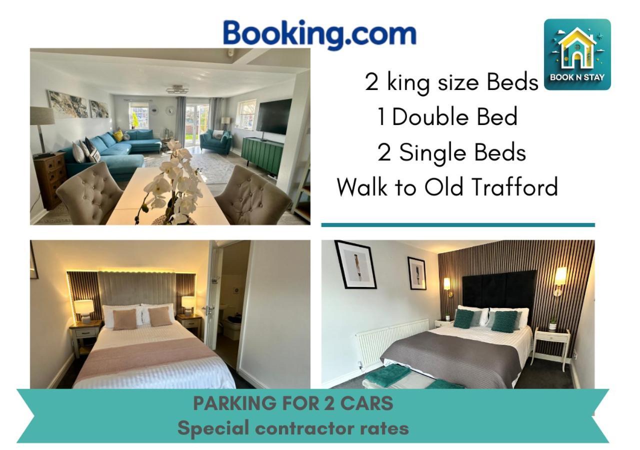 Waterside Mufc & Trafford Centre Townhouse 4 Bedroom Free Parking Манчестер Екстер'єр фото